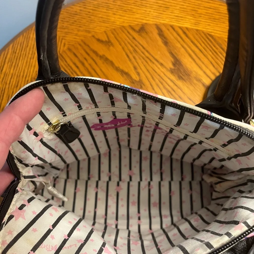 Betsey Johnson Pink Crossbody Bag with Floral Accents - Picture 6 of 9